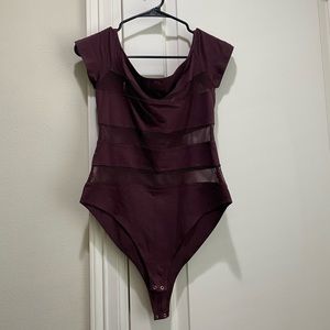 Dark purple body suit